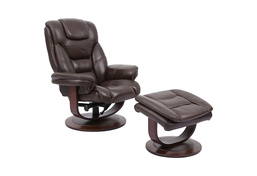 Monarch Swivel Recliner & Ottoman by Parker Living at Esprit Decor Home Furnishings